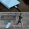 Coque portefeuille Phonesta Embossed Lines pour Samsung Galaxy A26 - Bleu clair 6