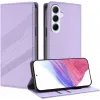 Coque portefeuille Phonesta Embossed Lines pour Samsung Galaxy A56 - Violet 2