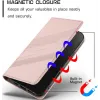 Coque portefeuille Phonesta Embossed Lines pour HMD Pulse/Pulse Plus/Pulse Pro - Rose 4