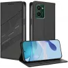 Coque portefeuille Phonesta Embossed Lines pour HMD Pulse/Pulse Plus/Pulse Pro - Noir 1