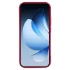 Coque arrière en silicone Phonesta Grooved pour Oppo Reno13 Pro - Rouge 2