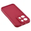 Coque arrière en silicone Phonesta Grooved pour Oppo Reno13 Pro - Rouge 4