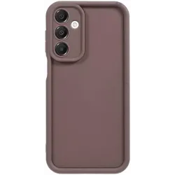 Coque arrière en silicone Phonesta Grooved pour Samsung Galaxy A16 - Marron