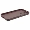 Coque arrière en silicone Phonesta Grooved pour Samsung Galaxy A16 - Marron 4
