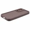 Coque arrière en silicone Phonesta Grooved pour Samsung Galaxy A16 - Marron 5