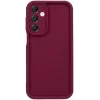 Coque arrière en silicone Phonesta Grooved pour Samsung Galaxy A16 - Rouge