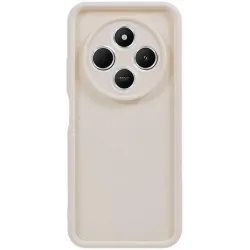 Coque arrière en silicone Phonesta Grooved pour Xiaomi Redmi 14C / Xiaomi Poco C75 - Beige