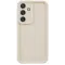 Coque arrière en silicone Phonesta Grooved pour Samsung Galaxy S25 - Beige