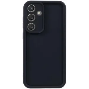 Coque arrière en silicone Phonesta Grooved pour Samsung Galaxy S25 - Noir