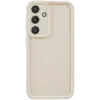 Coque arrière en silicone Phonesta Grooved pour Samsung Galaxy S25 Plus - Beige