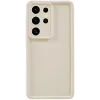 Coque arrière en silicone Phonesta Grooved pour Samsung Galaxy S25 Ultra - Beige