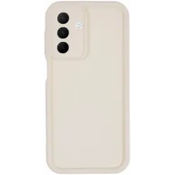 Coque arrière en silicone Phonesta Grooved pour Samsung Galaxy A26 - Beige