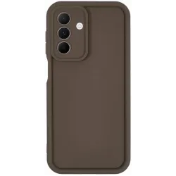 Coque arrière en silicone Phonesta Grooved pour Samsung Galaxy A26 - Marron