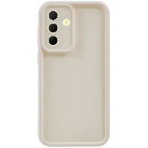 Coque arrière en silicone Phonesta Grooved pour Samsung Galaxy A36 - Beige