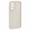Coque arrière en silicone Phonesta Grooved pour Samsung Galaxy A36 - Beige 3