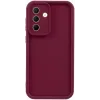 Coque arrière en silicone Phonesta Grooved pour Samsung Galaxy A36 - Rouge