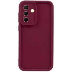 Coque arrière en silicone Phonesta Grooved pour Samsung Galaxy A36 - Rouge