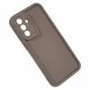 Coque arrière en silicone Phonesta Grooved pour Samsung Galaxy A56 - Marron 5