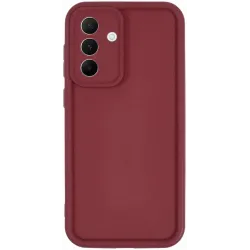 Coque arrière en silicone Phonesta Grooved pour Samsung Galaxy A56 - Rouge