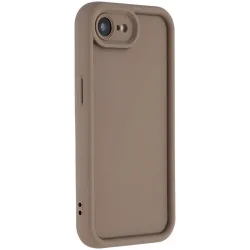 Coque arrière en silicone Phonesta Grooved pour Apple iPhone 17e/16e - Marron