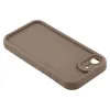 Coque arrière en silicone Phonesta Grooved pour Apple iPhone 17e/16e - Marron 5