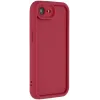 Coque arrière en silicone Phonesta Grooved pour Apple iPhone 17e/16e - Rouge