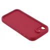 Coque arrière en silicone Phonesta Grooved pour Apple iPhone 17e/16e - Rouge 5