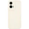 Coque arrière en silicone Phonesta Grooved pour Motorola Moto G35 - Beige