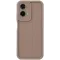 Coque arrière en silicone Phonesta Grooved pour Motorola Moto G35 - Marron