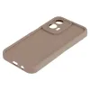 Coque arrière en silicone Phonesta Grooved pour Motorola Moto G35 - Marron 3