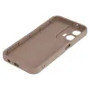 Coque arrière en silicone Phonesta Grooved pour Motorola Moto G35 - Marron 4