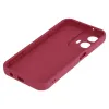 Coque arrière en silicone Phonesta Grooved pour Motorola Moto G35 - Rouge 4