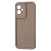 Coque arrière en silicone Phonesta Grooved pour Motorola Moto G55 - Marron 3