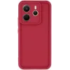 Coque arrière en silicone Phonesta Grooved pour Xiaomi Redmi Note 14 4G - Rouge