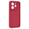 Coque arrière en silicone Phonesta Grooved pour Xiaomi Redmi Note 14 4G - Rouge 3