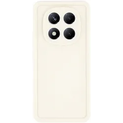 Coque arrière en silicone Phonesta Grooved pour Xiaomi Redmi Note 14 Pro 4G - Beige