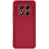 Coque arrière en silicone Phonesta Grooved pour Xiaomi Redmi Note 14 Pro 4G - Rouge