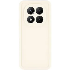 Coque arrière en silicone Phonesta Grooved pour Xiaomi Redmi Note 14 Pro 5G / Xiaomi Poco X7 - Beige