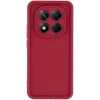 Coque arrière en silicone Phonesta Grooved pour Xiaomi Redmi Note 14 Pro 5G / Xiaomi Poco X7 - Rouge