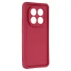 Coque arrière en silicone Phonesta Grooved pour Xiaomi Redmi Note 14 Pro 5G / Xiaomi Poco X7 - Rouge 3