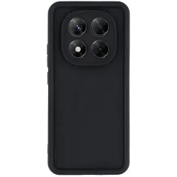 Coque arrière en silicone Phonesta Grooved pour Xiaomi Redmi Note 14 Pro 5G / Xiaomi Poco X7 - Noir