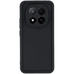 Coque arrière en silicone Phonesta Grooved pour Xiaomi Redmi Note 14 Pro Plus - Noir