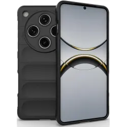 Coque arrière en silicone Phonesta GripShell pour Oppo Find X8 Pro - Noir