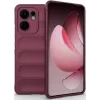 Coque arrière en silicone Phonesta GripShell pour Oppo Reno13 F 4G/5G / Reno13 FS 5G - Bordeaux