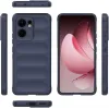 Coque arrière en silicone Phonesta GripShell pour Oppo Reno13 F 4G/5G / Reno13 FS 5G - Bleu foncé 3