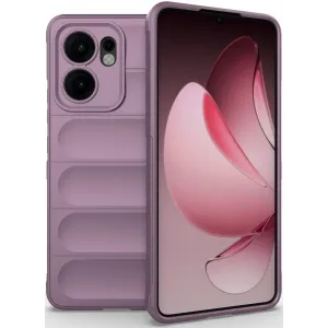 Coque arrière en silicone Phonesta GripShell pour Oppo Reno13 F 4G/5G / Reno13 FS 5G - Violet