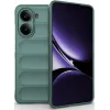 Coque arrière en silicone Phonesta GripShell pour Xiaomi Poco X7 Pro - Vert foncé