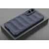 Coque arrière en silicone Phonesta GripShell pour Samsung Galaxy S25 Edge - Bleu foncé 2