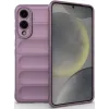 Coque arrière en silicone Phonesta GripShell pour Samsung Galaxy S25 Edge - Violet