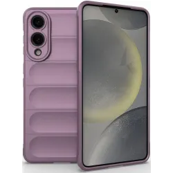 Coque arrière en silicone Phonesta GripShell pour Samsung Galaxy S25 Edge - Violet